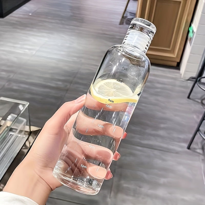 500ml Leakproof Water Bottle with Time Mark