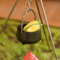 1:12 Dollhouse Furniture Metal Pot for Indoor and Outdoor Scenes