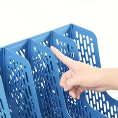 Desktop Bookshelf A4 File Storage Box Folder File Shelf Archive Storage Rack