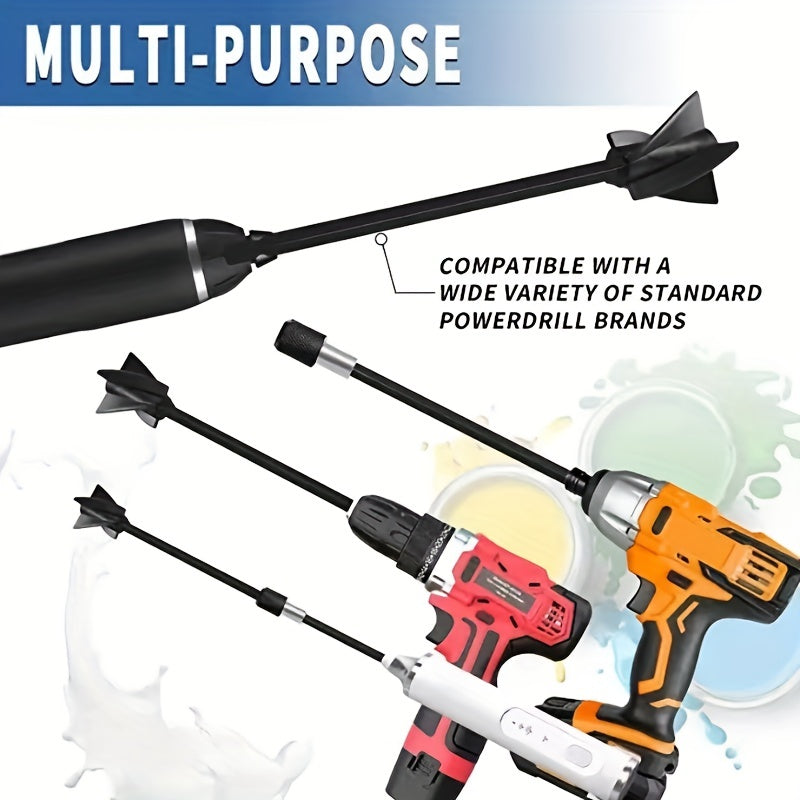Epoxy Mixer Set with Extension Rod, Paint and Resin Mixer Paddle Attachment