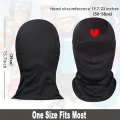 Heart Broken Print Cycling Mask Balaclava Outdoor Sports Windproof Sunscreen