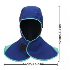 Fireproof Welder's Hat & Shawl Heat Resistant Protective Gear
