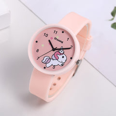 Unicorn Watch Necklace Hair Clips Bracelet Set Kids Birthday Christmas Gift