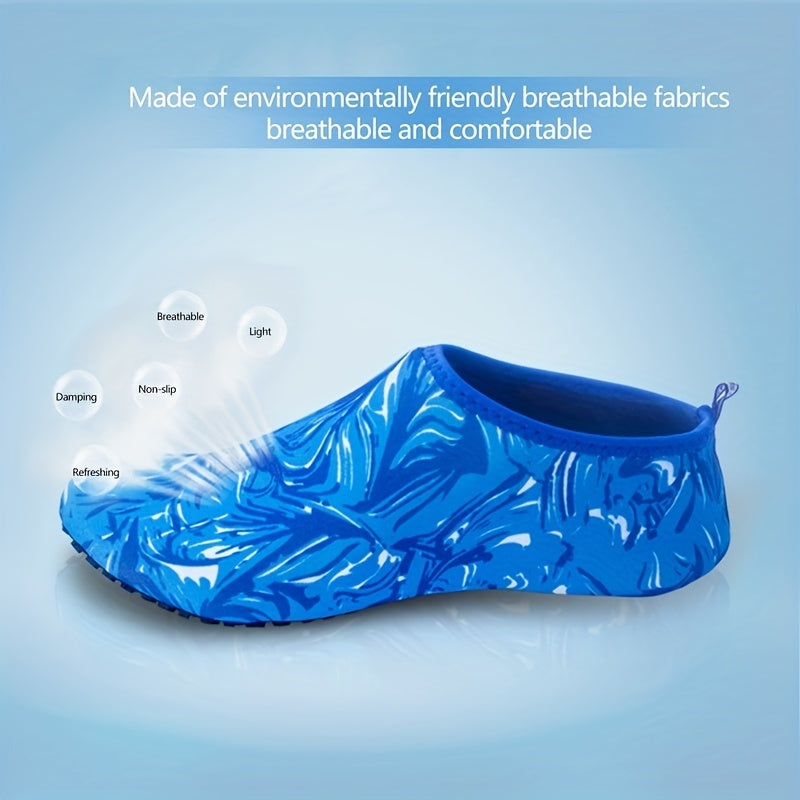 Floral Pattern Water Shoes for Kids & Adults - Quick Dry Non Slip Lightweight