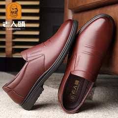 Men's Pointed Toe Oxford Shoes Non Slip Formal Shoes for Wedding Business