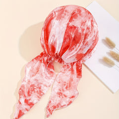 Pink Tie Dye Pirate Hat Women's Hair Cap Turban