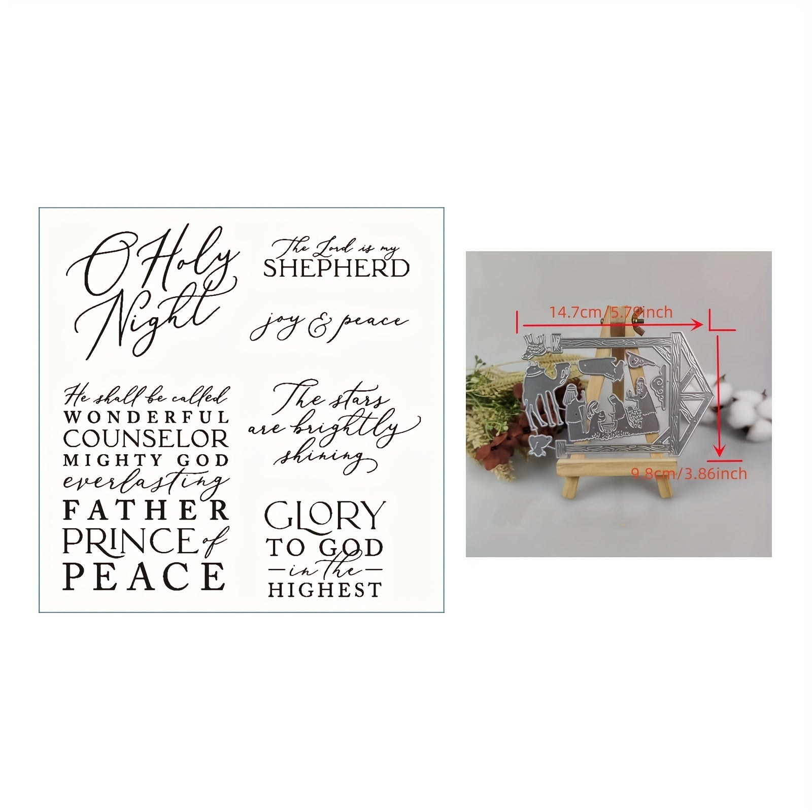Christmas Metal Cutting Dies And Stamps For Scrapbook Craft Supplies