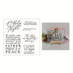 Christmas Metal Cutting Dies And Stamps For Scrapbook Craft Supplies
