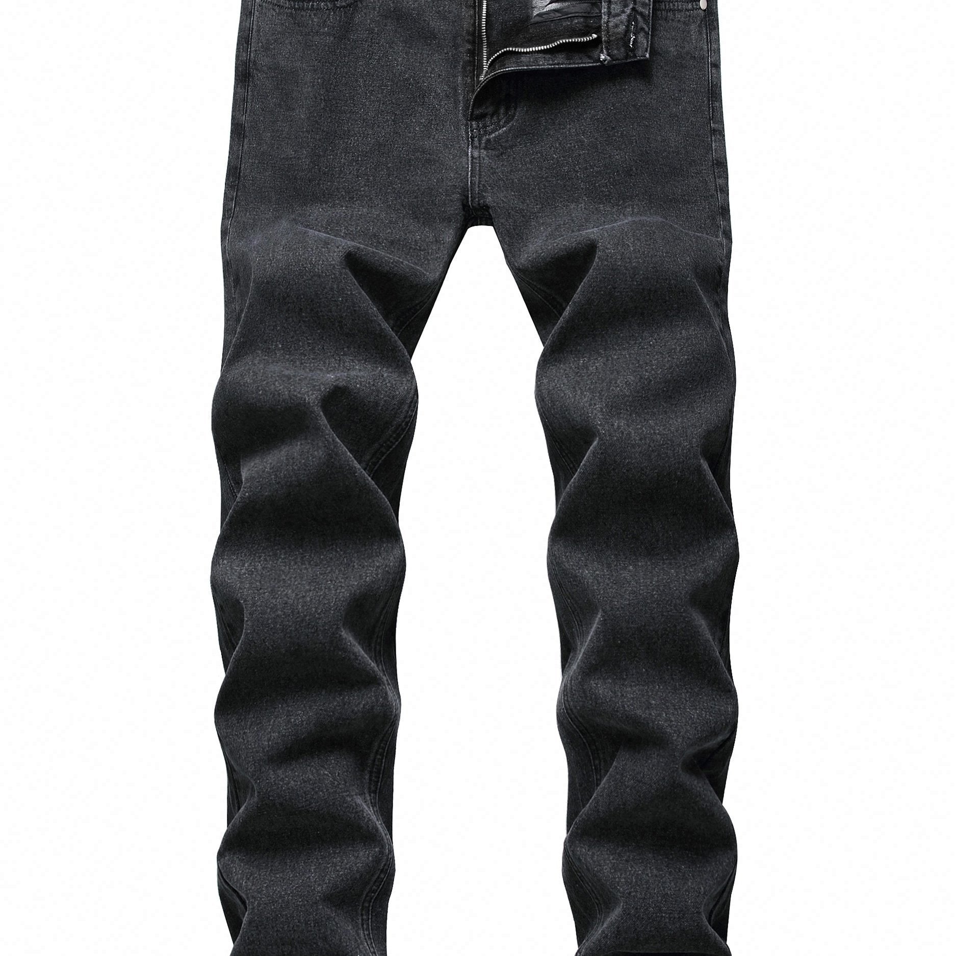 Mens Slim Fit Stretch Denim Jeans Skinny Distressed Comfort Pants