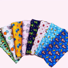 8pcs Animal Theme Fabric Polyester Fat Quarter DIY Sewing Supplies