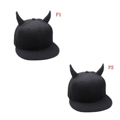 Snapback Adjustable Baseball Cap Hip Hop Hat Devil Horns Cap