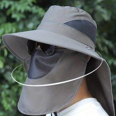 UV Protection Fishing Cap for Men with Removable Visor Bucket Hat
