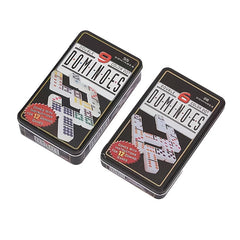 Double Nine Dominoes Set In Storage Tin - Fun Family Board Game