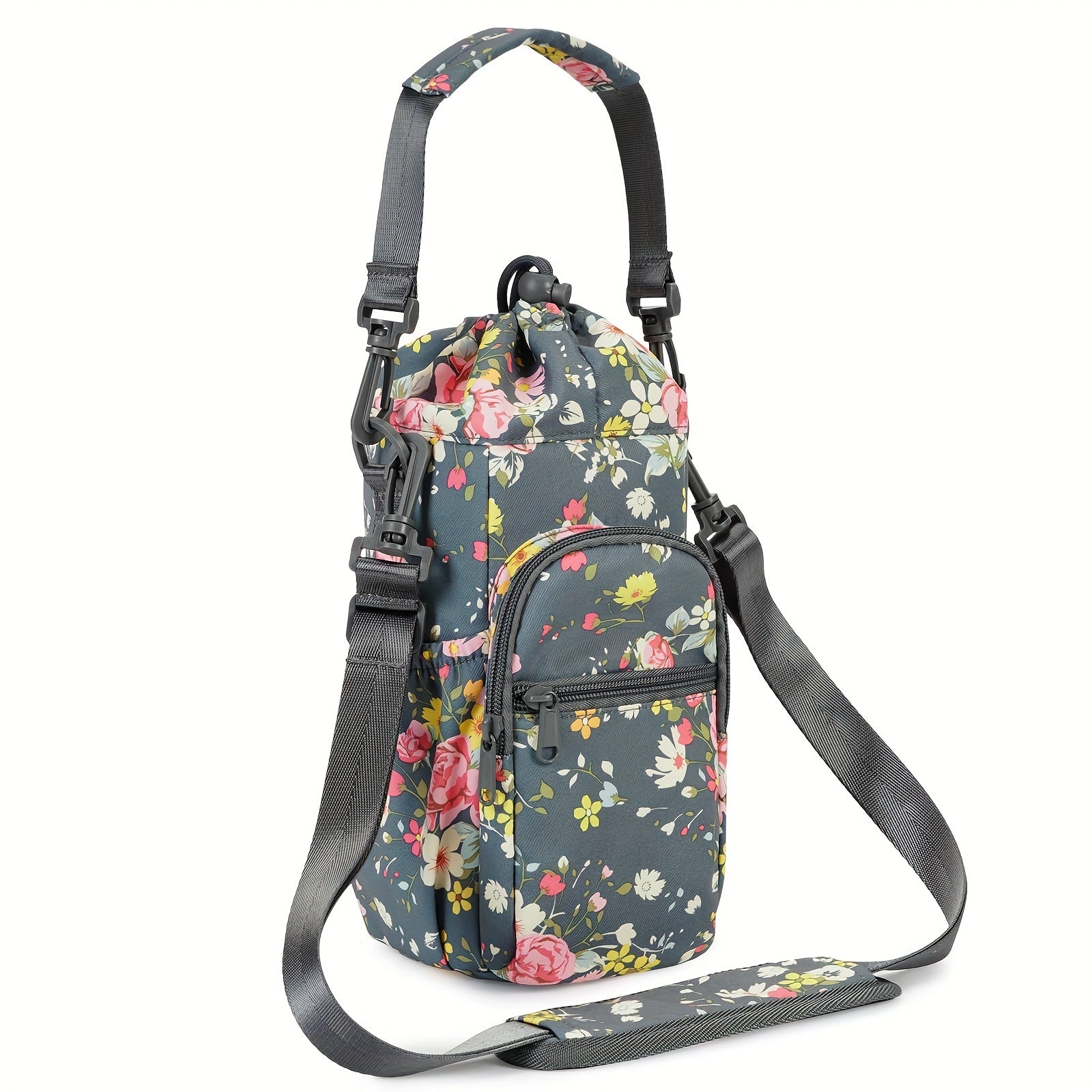 Sports Water Bottle Carrier Sling Bag 1L Capacity & Phone Pocket