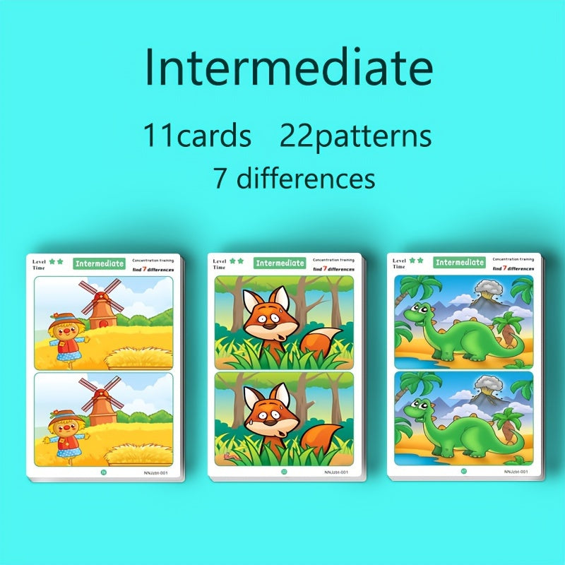 Concentration Training Game Cards for Focus Fun
