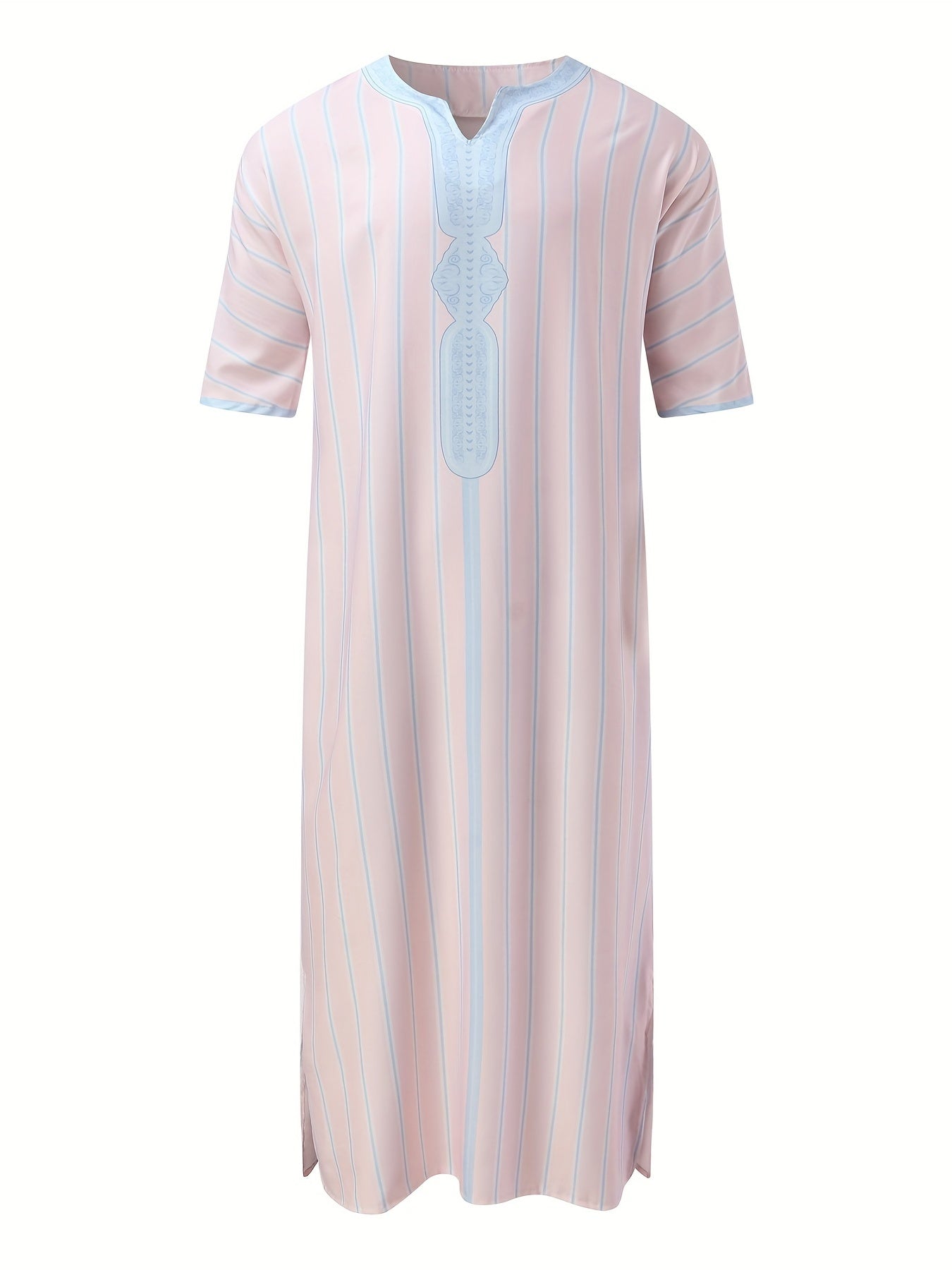 Islamic Arabic Kaftan Men Long Sleeve Muslim Clothes Vintage Casual