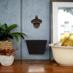 Vintage Beer Bottle Opener Wall Mount Antique Metal Hardware with Mount Screws