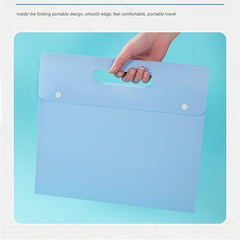 Colorful Transparent File Folder A2 A3 A4 Plastic Portable Folder