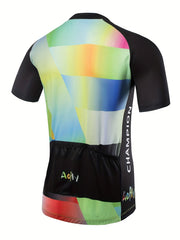 Quick Dry Men's Cycling Jersey with Rear Pocket
