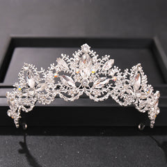 Baroque Rhinestone Tiara Bridal Crown Wedding Hair Accessories