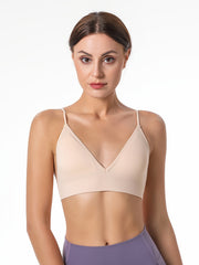 Wireless Triangle Cups Sports Bra Comfy & Breathable Women's Lingerie