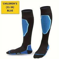 Winter Skiing Socks for Kids - Thick Long Socks for Skiing, Riding