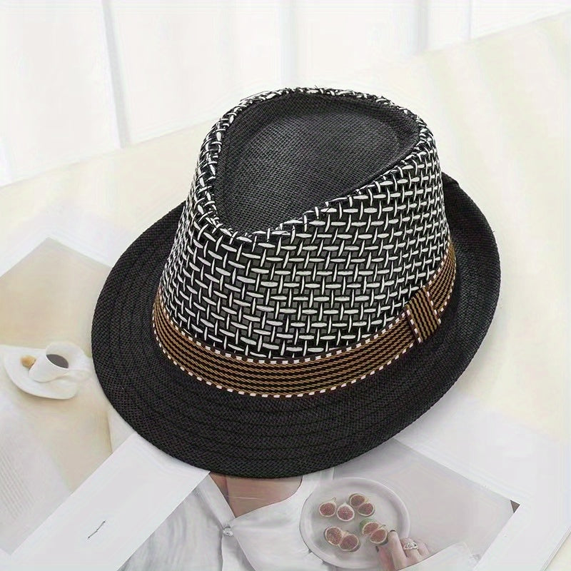 Kids Sun Protection Straw Hat for Outdoor Activities