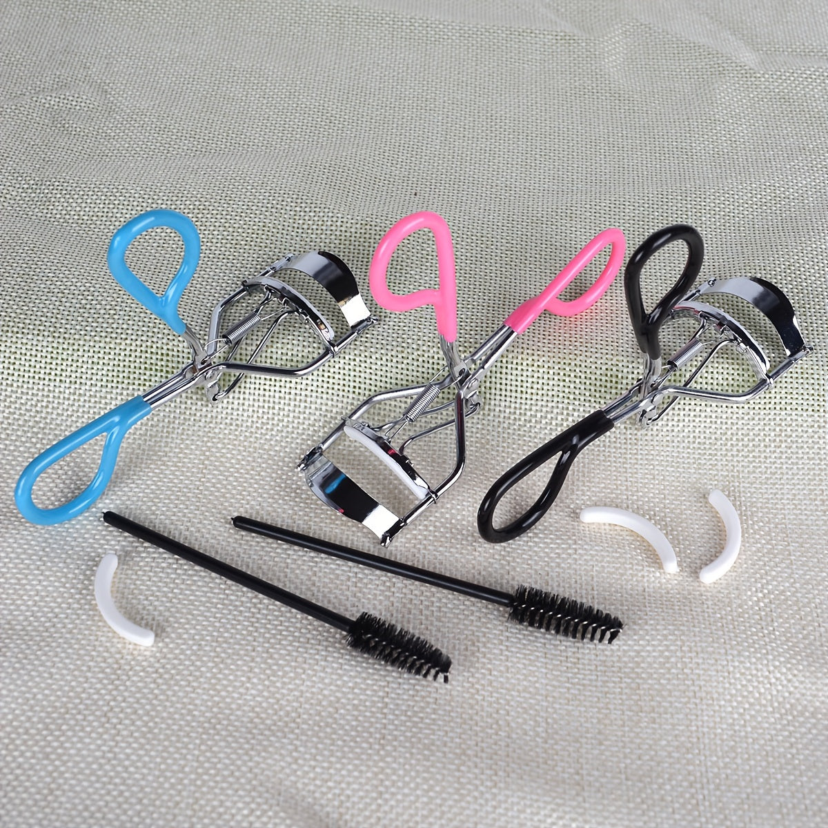 3pcs Eyelash Tools Set Applicator Brow Brush Curlers Glue Tweezers
