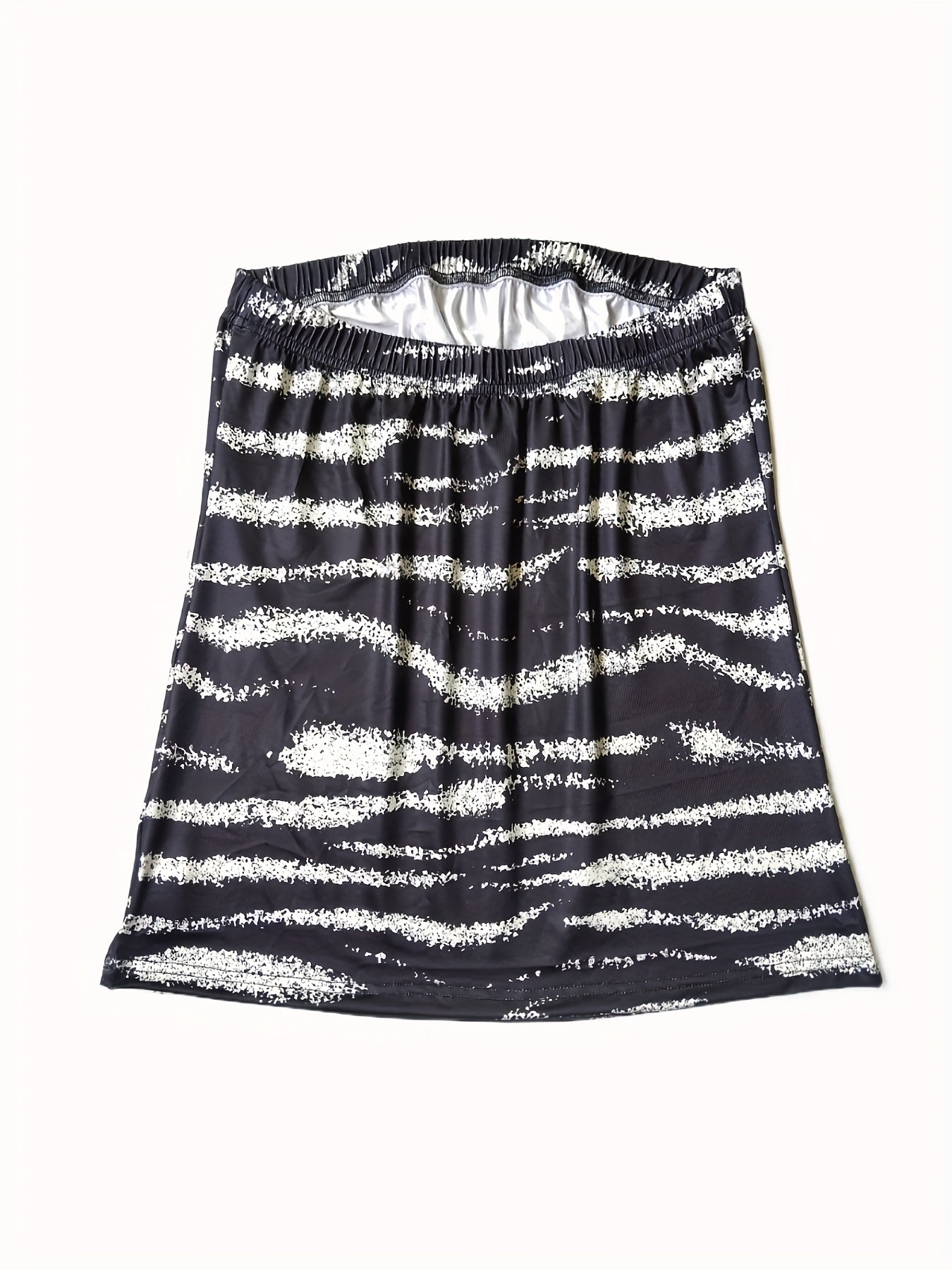 Striped Print Tube Top Sexy Off Shoulder Sleeveless Summer Top