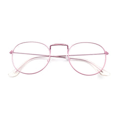 Round Frame Light Blocking Glasses for Women Unisex