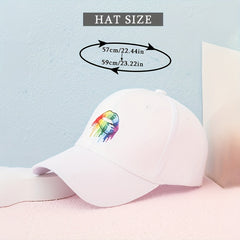 LGBT Rainbow Lip Baseball Cap Gay Pride Unisex Dad Hat Adjustable Sun Hats