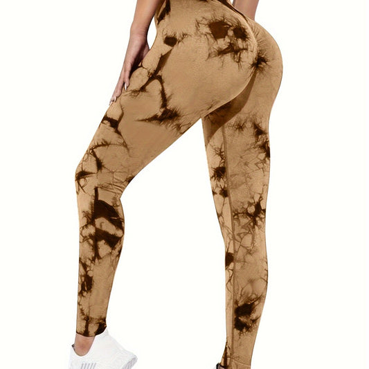 Tie Dye High Waisted Yoga Pants Women's Activewear