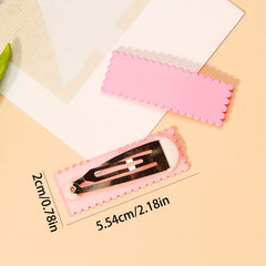 10pcs Cream Glue Candy Hair Clips DIY Resin Accessories