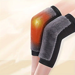 2pcs Cashmere Knee Pads Winter Warm Thick Wool Knee Protection