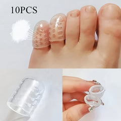 10pcs Unisex Silicone Toe Protective Cover Separation Waterproof