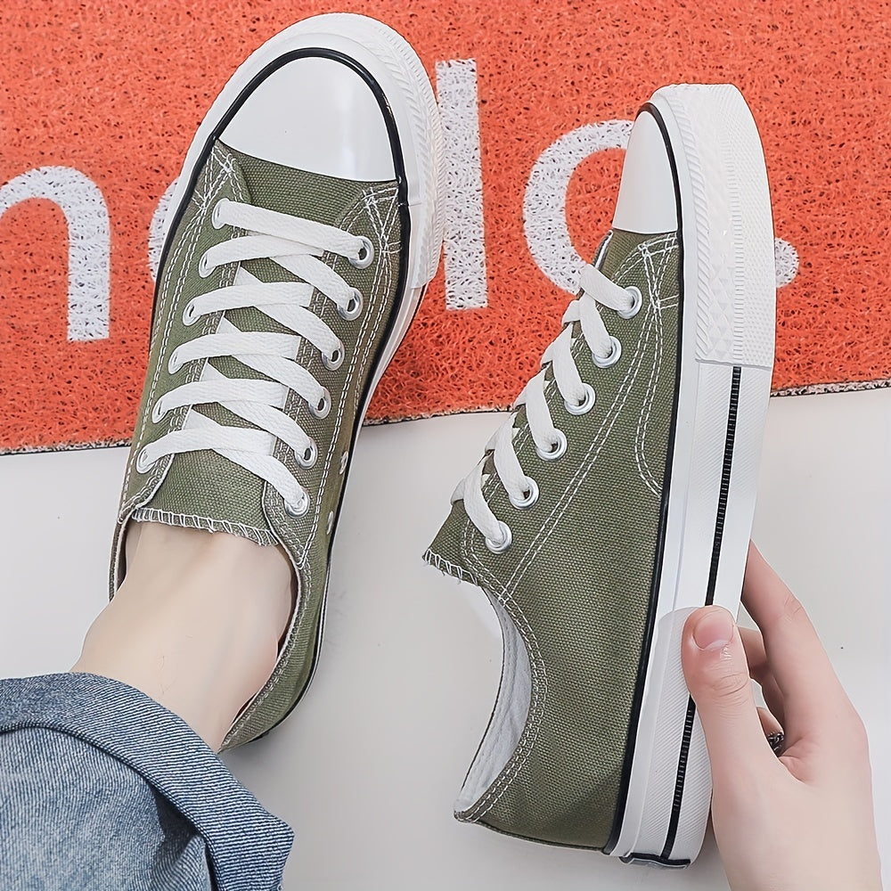 Men's Low Top Canvas Shoes Summer Breathable Non Slip