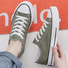 Men's Low Top Canvas Shoes Summer Breathable Non Slip