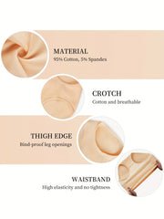 4pcs High Waisted Cotton Panties Stretch Ladies Briefs