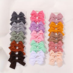 10pcs Bow Hair Clip Ponytail Clip Sets for Girls Kids
