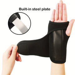 Outdoor Wrist Guards With Steel Plate Adjustable Band