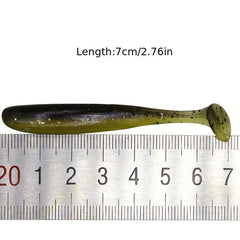 10pcs Soft Fishing Lures 2g T tail Swimbait Artificial Bait