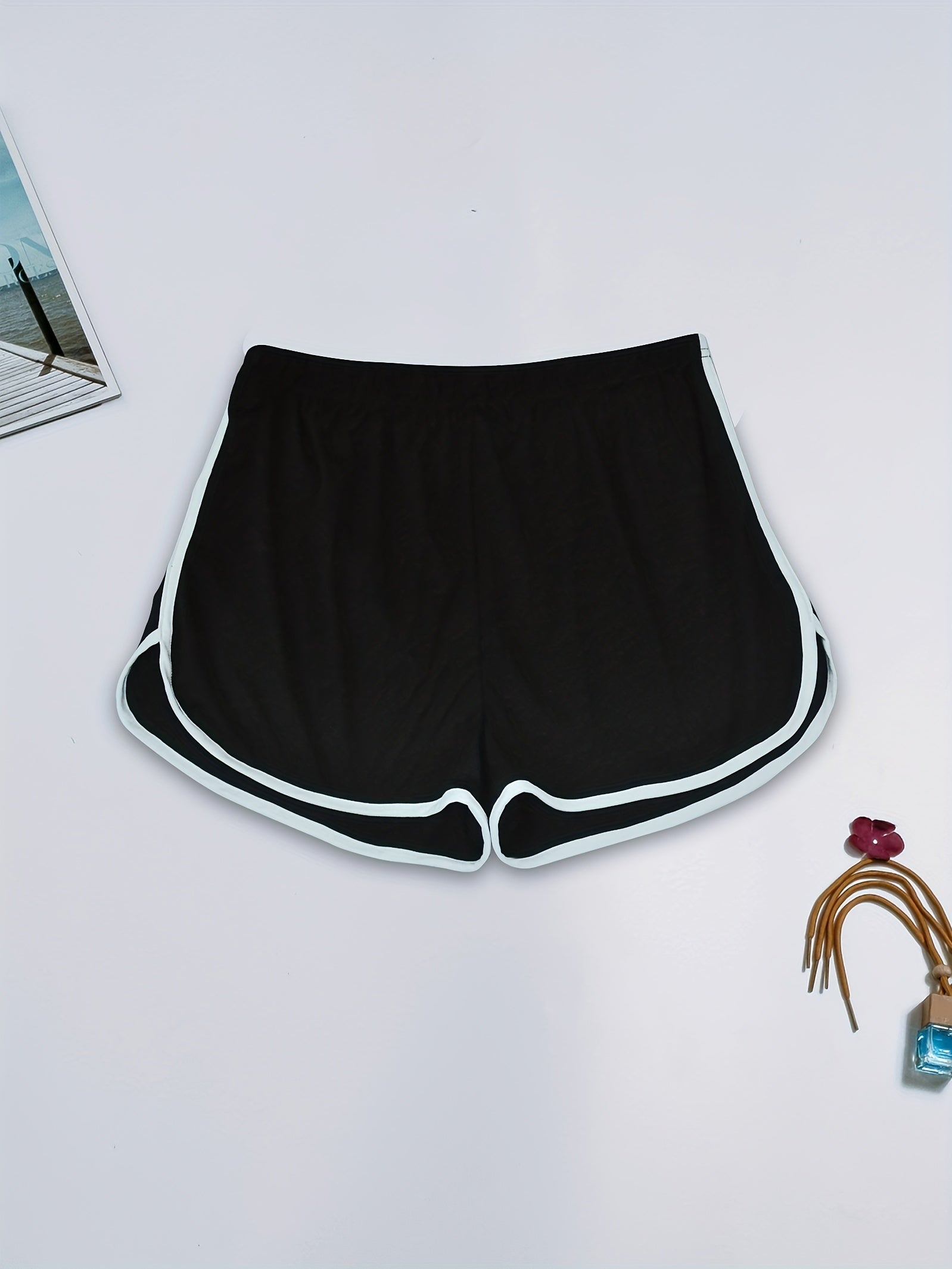 Soft & Comfy Elastic Waistband Shorts Women's Sleepwear