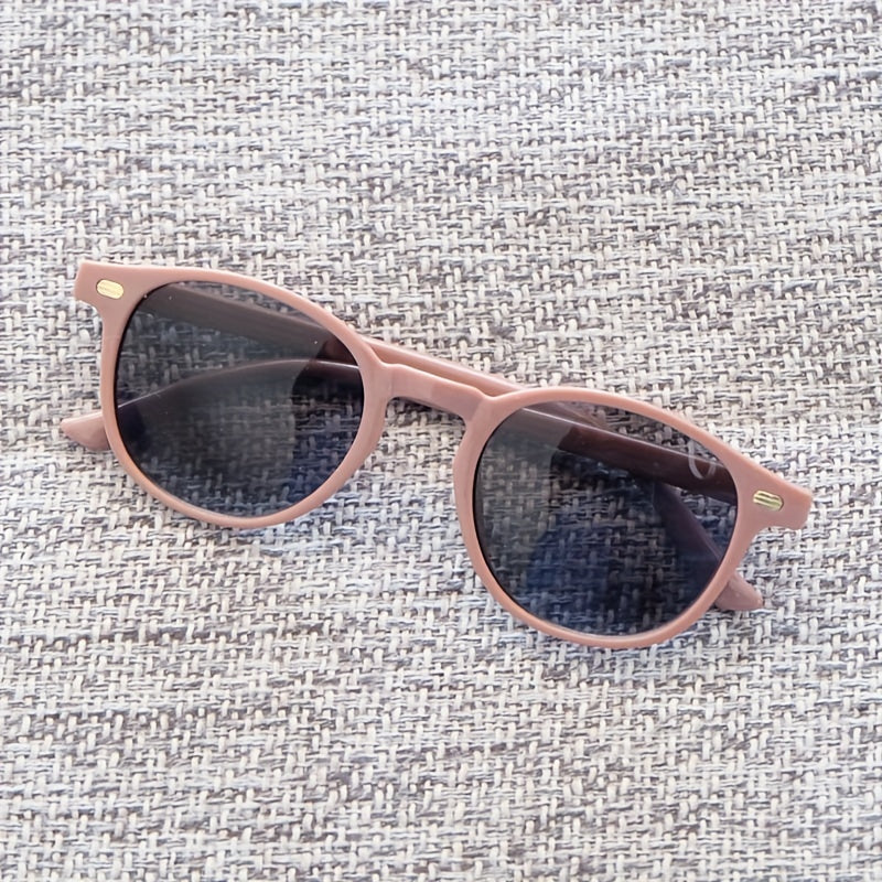 Y2K Round Frame Vintage Sunglasses for Holiday Party