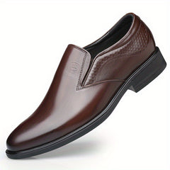 Men's Leather Loafer Shoes Comfy Slip On Dress Shoes