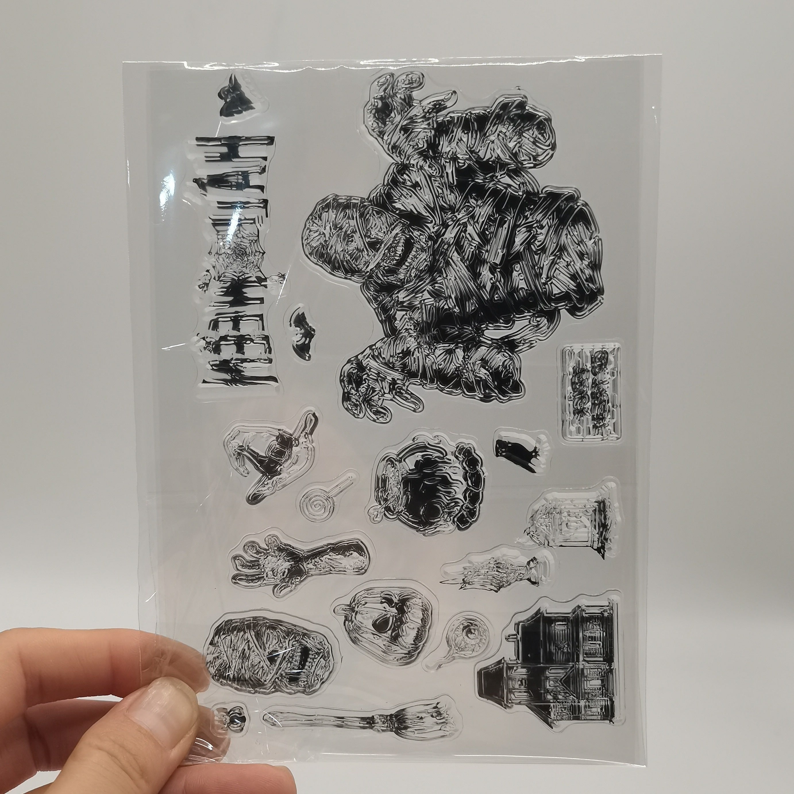 Halloween Zombie Silicone Stamp for DIY Painting