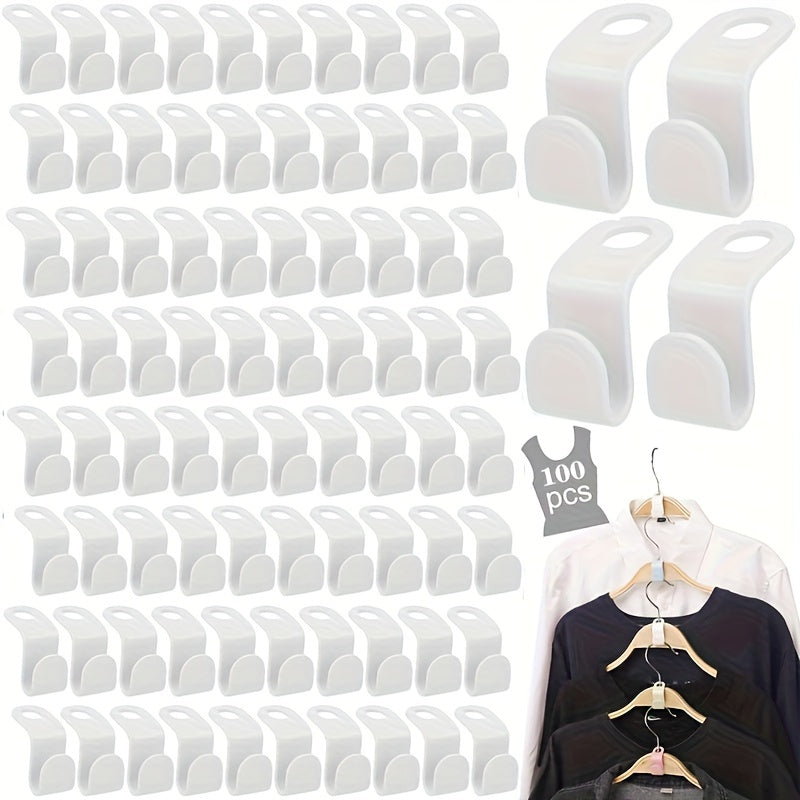 Plastic Clothes Hanger Hooks Heavy Duty Space Saving Organizer
