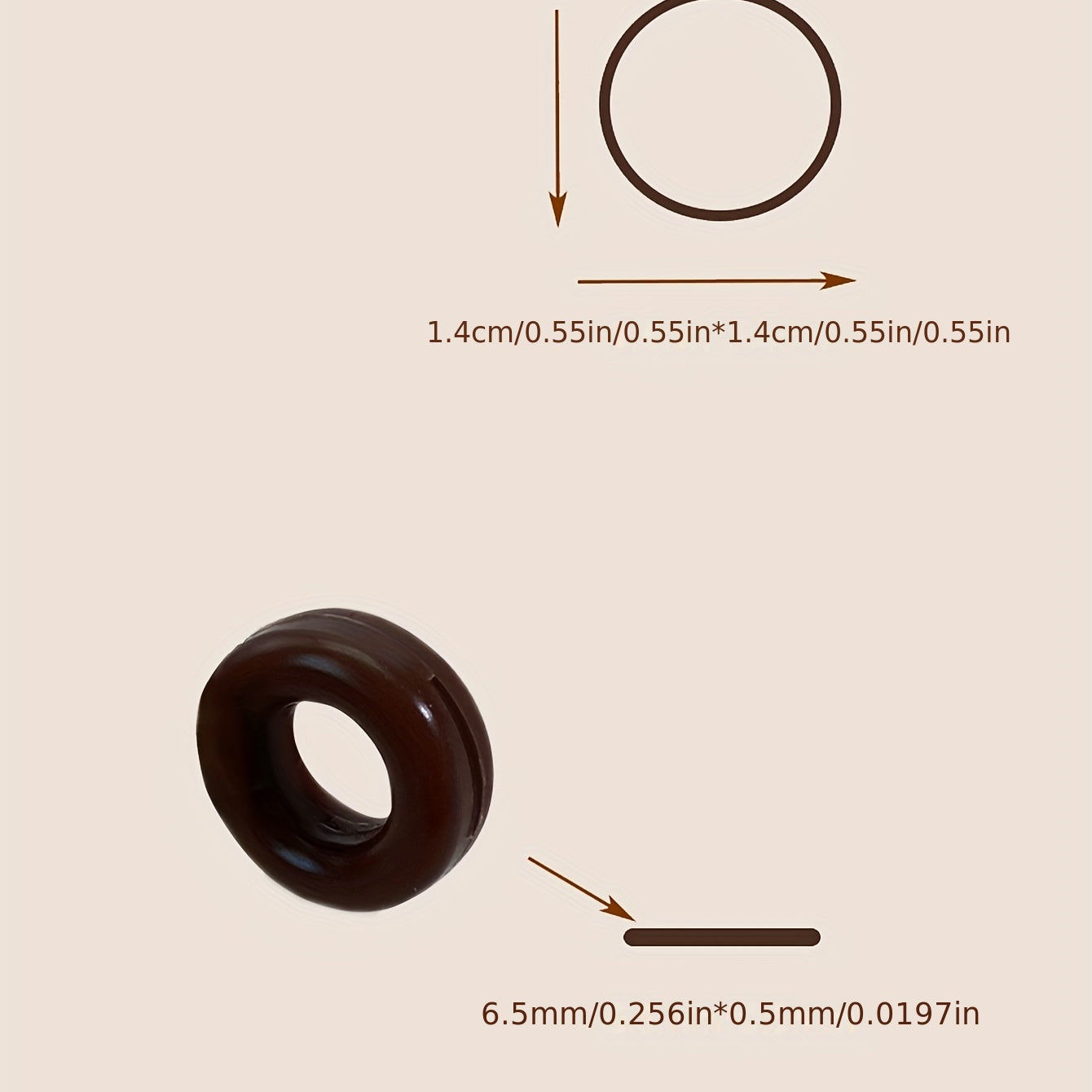 3 Pairs Silicone Non-slip Ear Hook Glasses 14mm