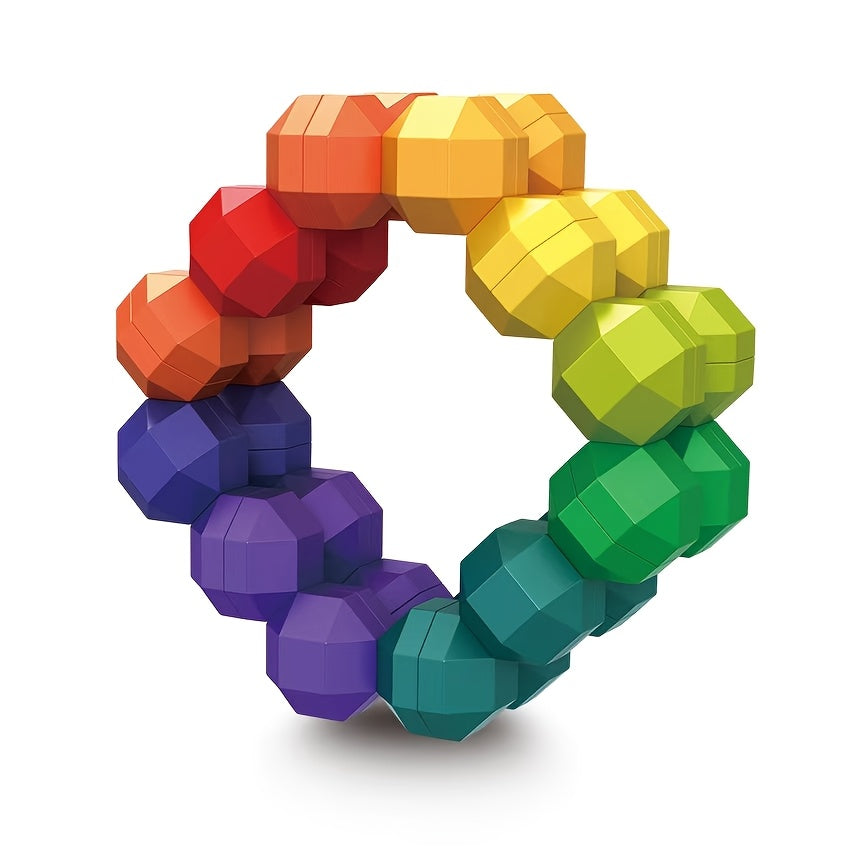 Autism Sensory Toy Inseparable Rainbow Ball Quiet Fidget Toy Gift