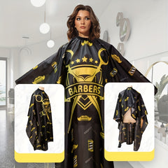 Barber Cape Hair Cutting Cape Waterproof Snap Closure