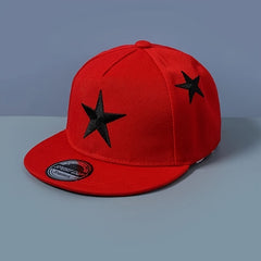Kids Pentagram Embroidery Baseball Cap Sun Protection Sunshade Hip Hop Hat